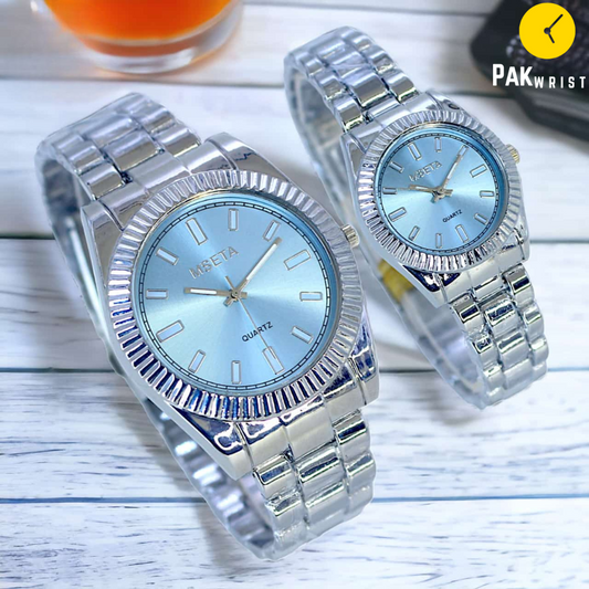 MSETA Luxury Two-Tone Couple Watch Set