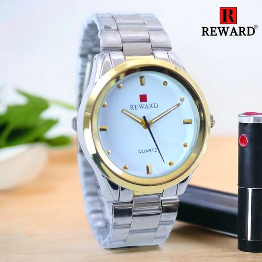 REWARD Quartz Silver & Gold Men's Analog Wristwatch